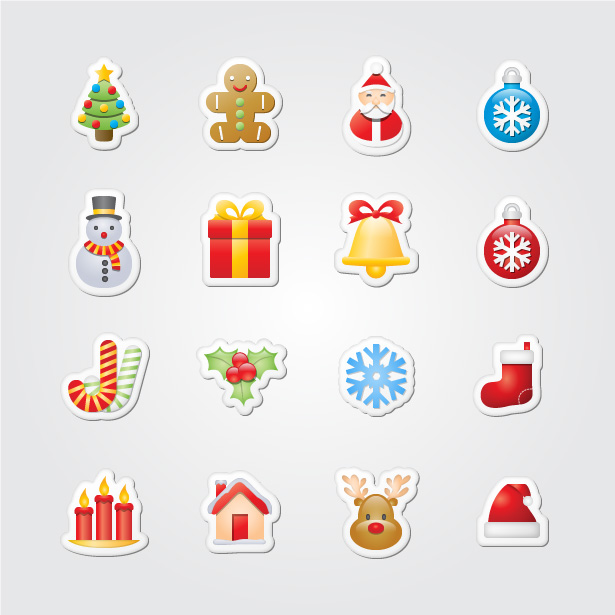 Chritmas Stickers Icons